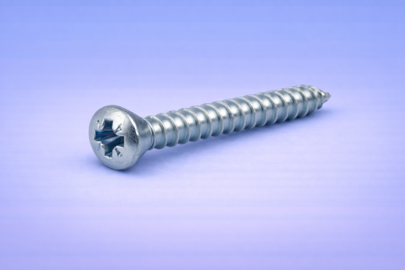 Vite autofilettante testa svasata con calotta impronta croce pozi con punta